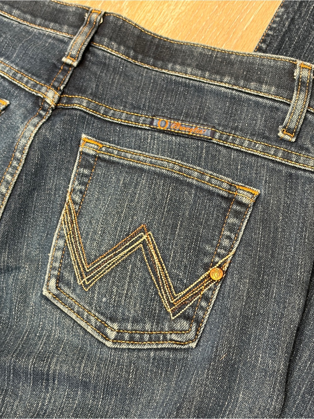 Wrangler Q-Baby Cowgirl Western Mid Rise Bootcut Jeans no gap waistband - Picture 12 of 12